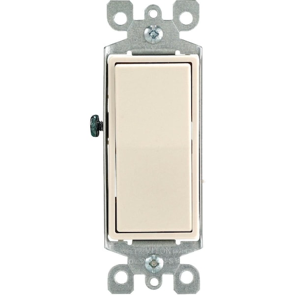 Leviton Residential 15A Light Almond Grounded 4-Way Switch S16-05604-2TS - main